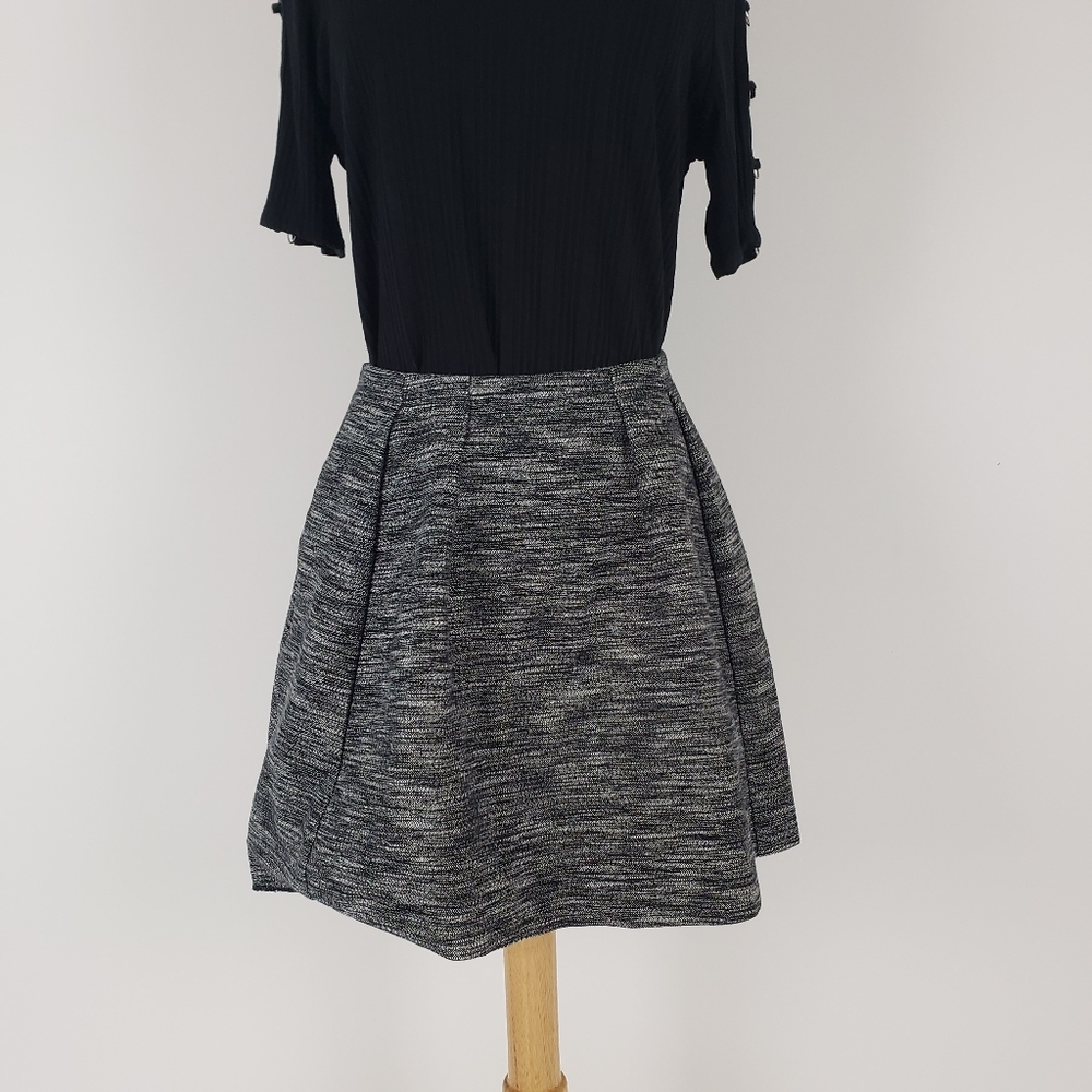 Madewell Pleated Marled Mini Skirt Size 4